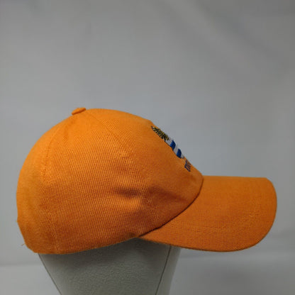 Flag of Uruguay Strapback Hat Orange OSFA Adjustable Embroidered