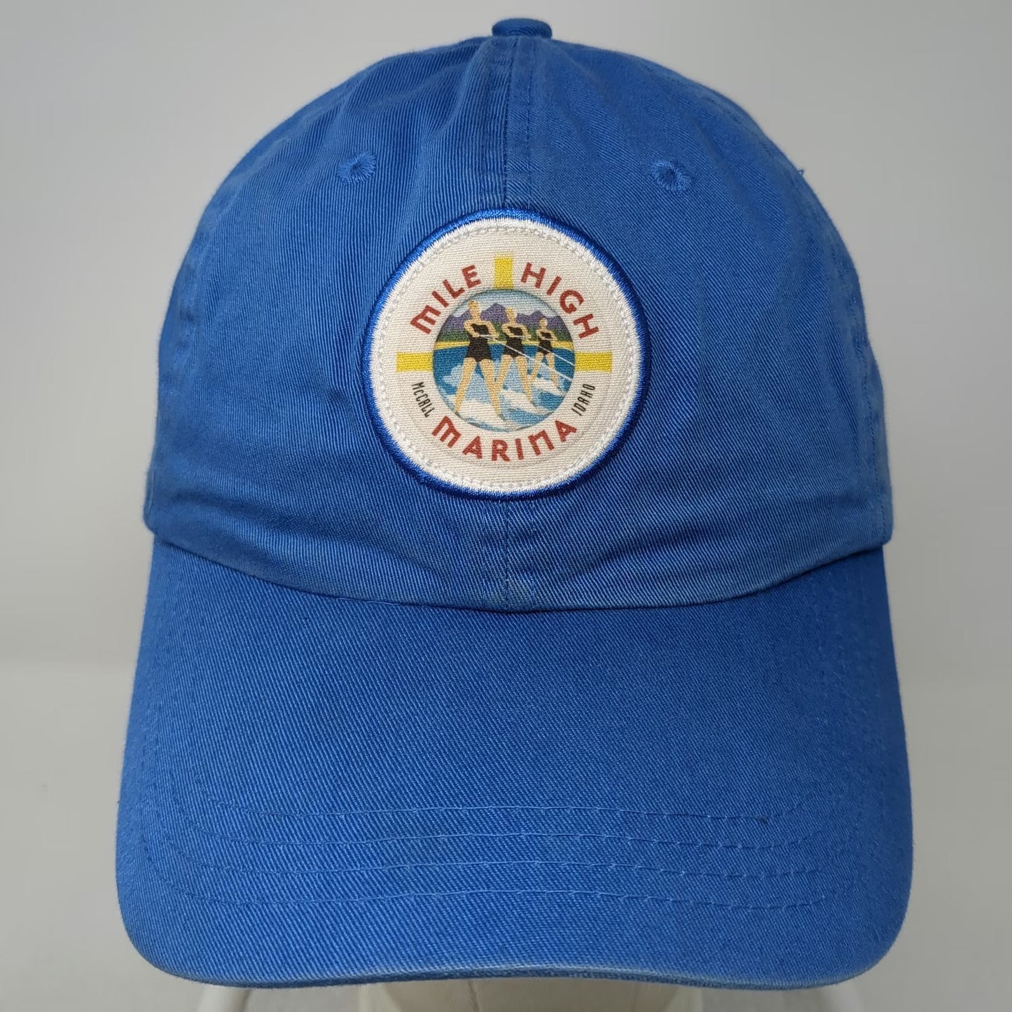 Ahead Baseball Cap Blue One Size Mile High Marina McCall Idaho Cotton Patch Hat