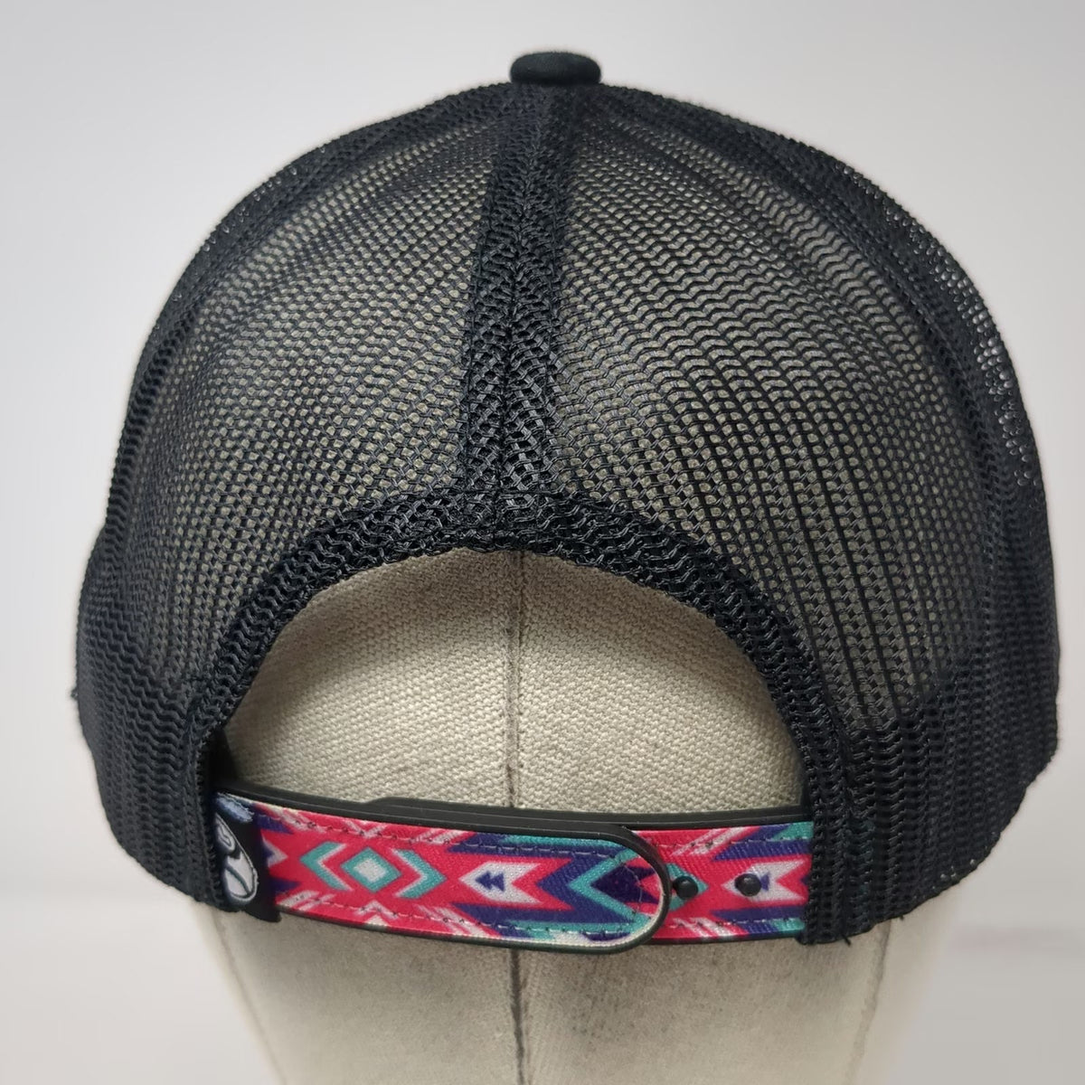 Hooey Trucker Hat Black One Size Rope Like A Girl Tribal Print Mesh Snapback