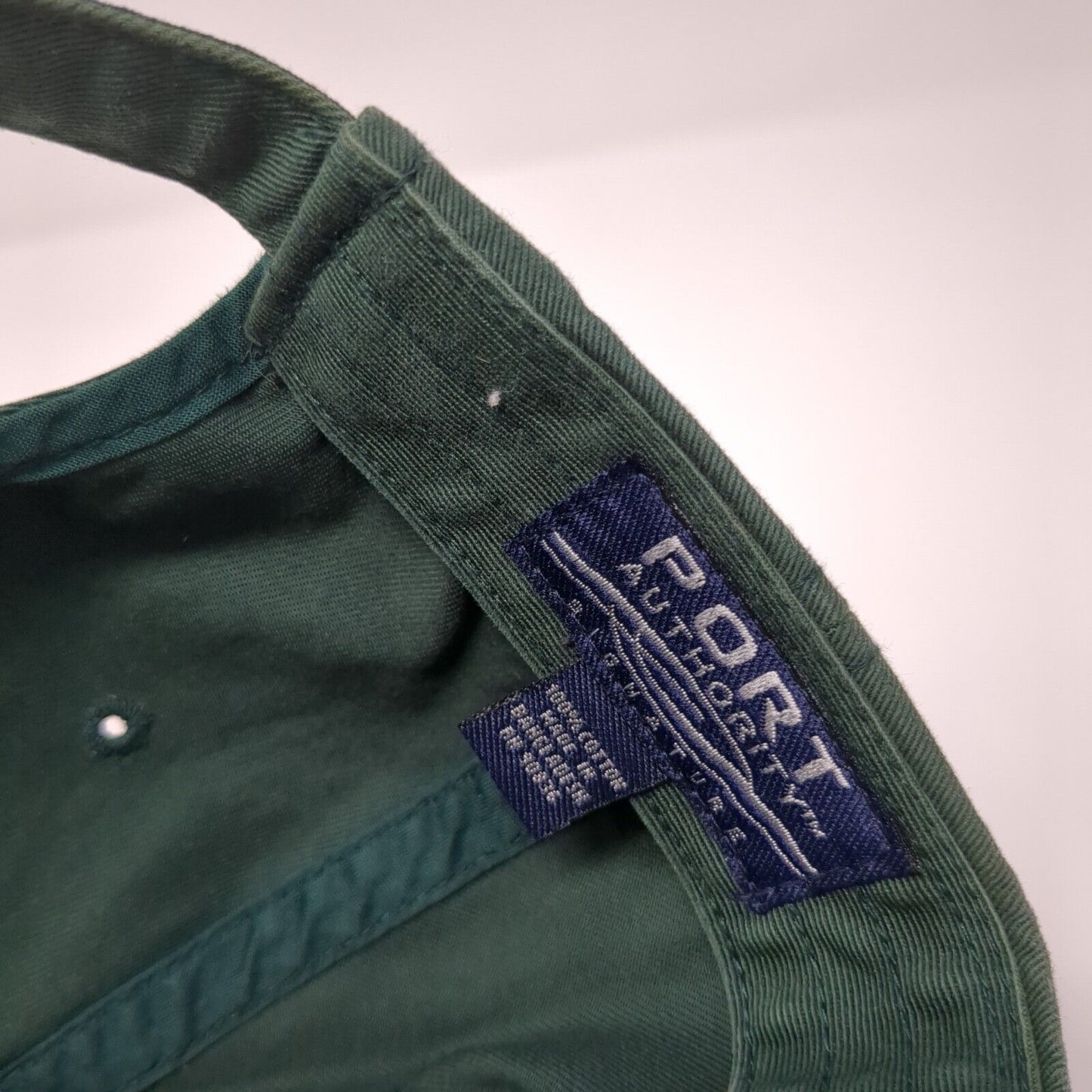 Bob Durham Excavating Strapback Hat Green One Size Solid Adjustable