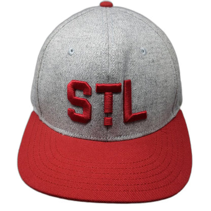 American Needle MLB St. Louis Cardinals Snapback Hat Gray Red One Size STL Cap