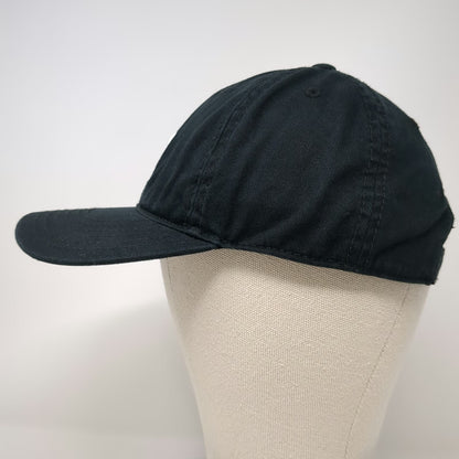adidas Baseball Cap Black One Size Hat Trefoil Logo Strapback Grey Under-Visor