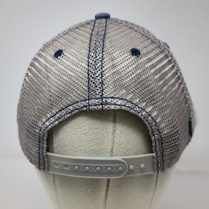 Legacy Trucker Hat Blue One Size StoneX Group Logo Mesh Back Snapback Athletic