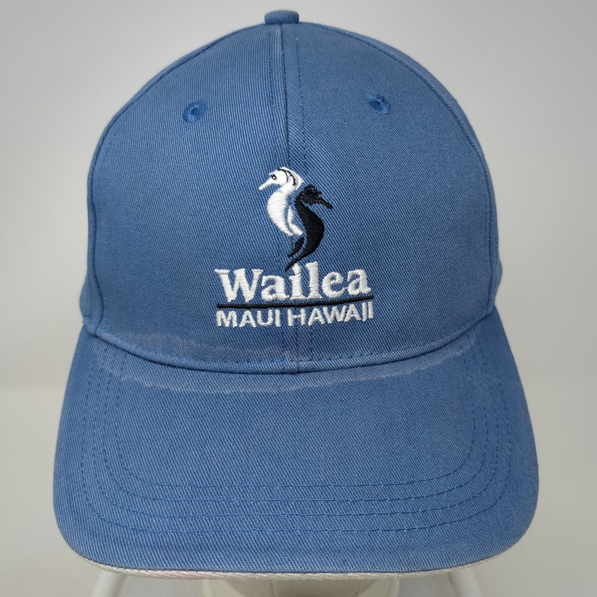 Imperial Baseball Cap Blue One Size Wailea Maui Hawaii Golf Seahorse Logo Hat