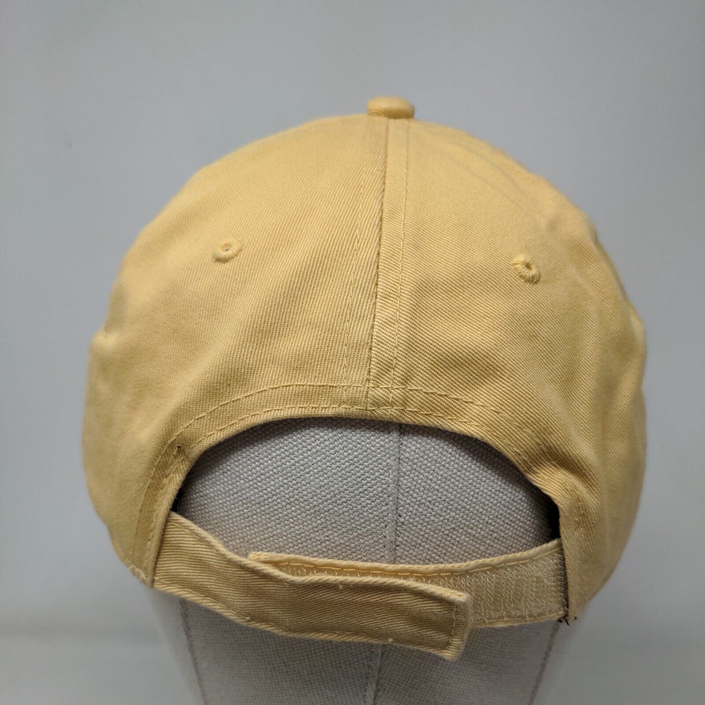 Biloxi Beach Mississippi Bling Strapback Hat Yellow OSFA Embroidered