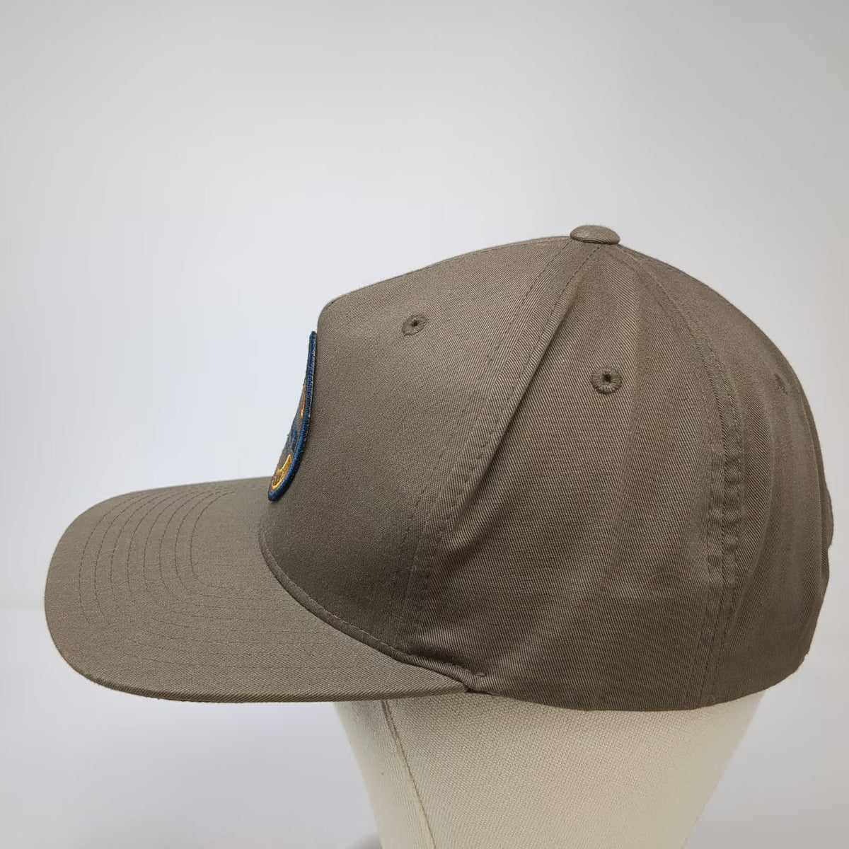 Brixton 5 Panel Brown One Size Hat Snapback Standard Patch Logo Cotton Blend Cap