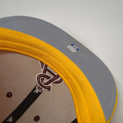 Adidas Arizona State Sun Devils NCAA Cap Yellow 7 1/4 Fitted Flat Brim Polyester