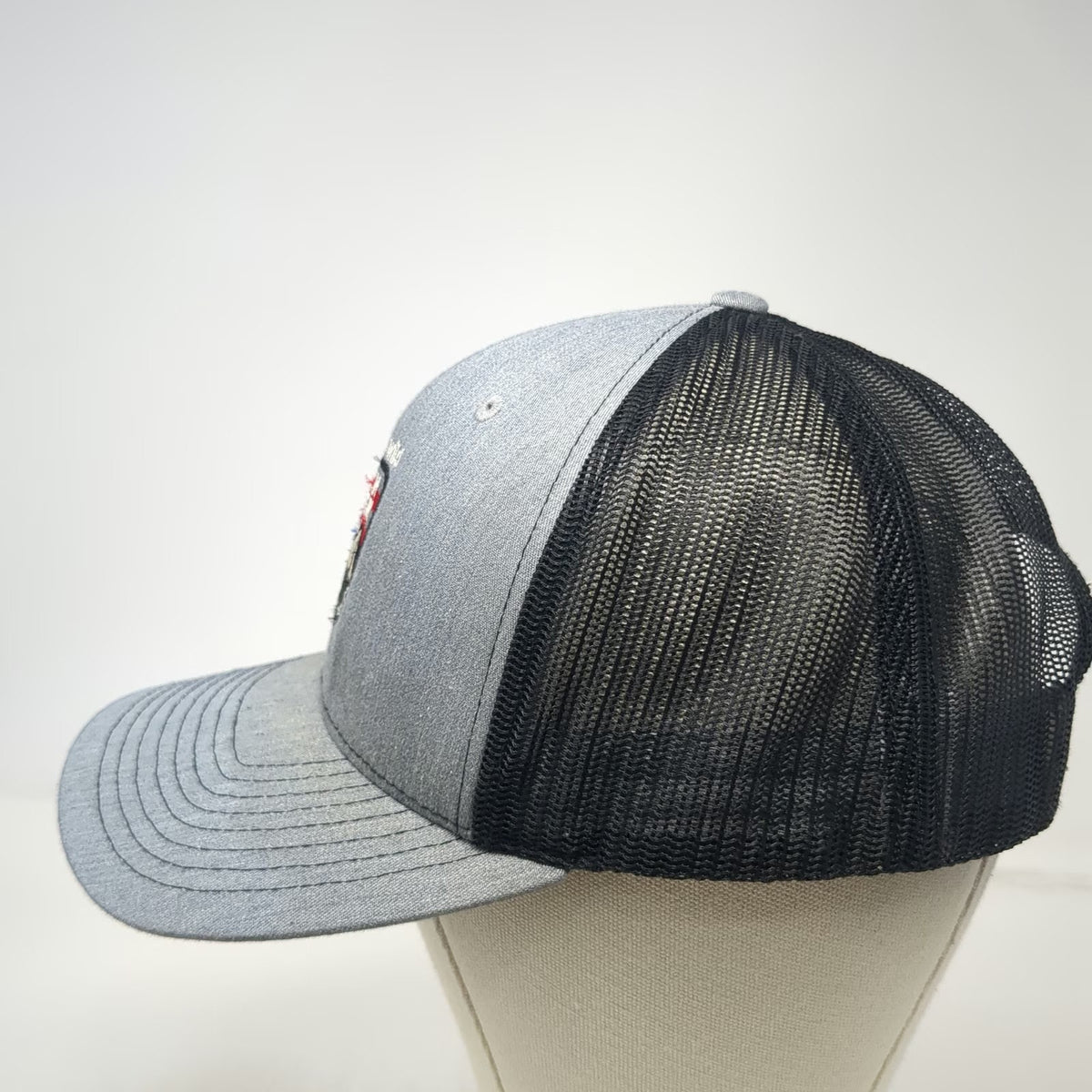 Richardson Trucker Hat Gray Black One Size Duck Creek Utah Adventure Awaits