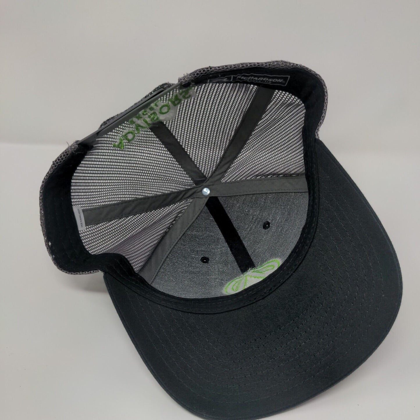 Advisors Excel Snapback Trucker Hat Black OS Adjustable Mesh Back Richardson