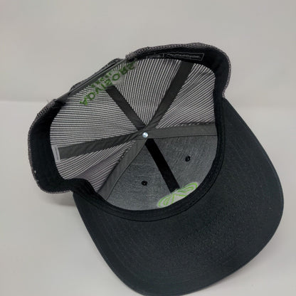 Advisors Excel Snapback Trucker Hat Black OS Adjustable Mesh Back Richardson