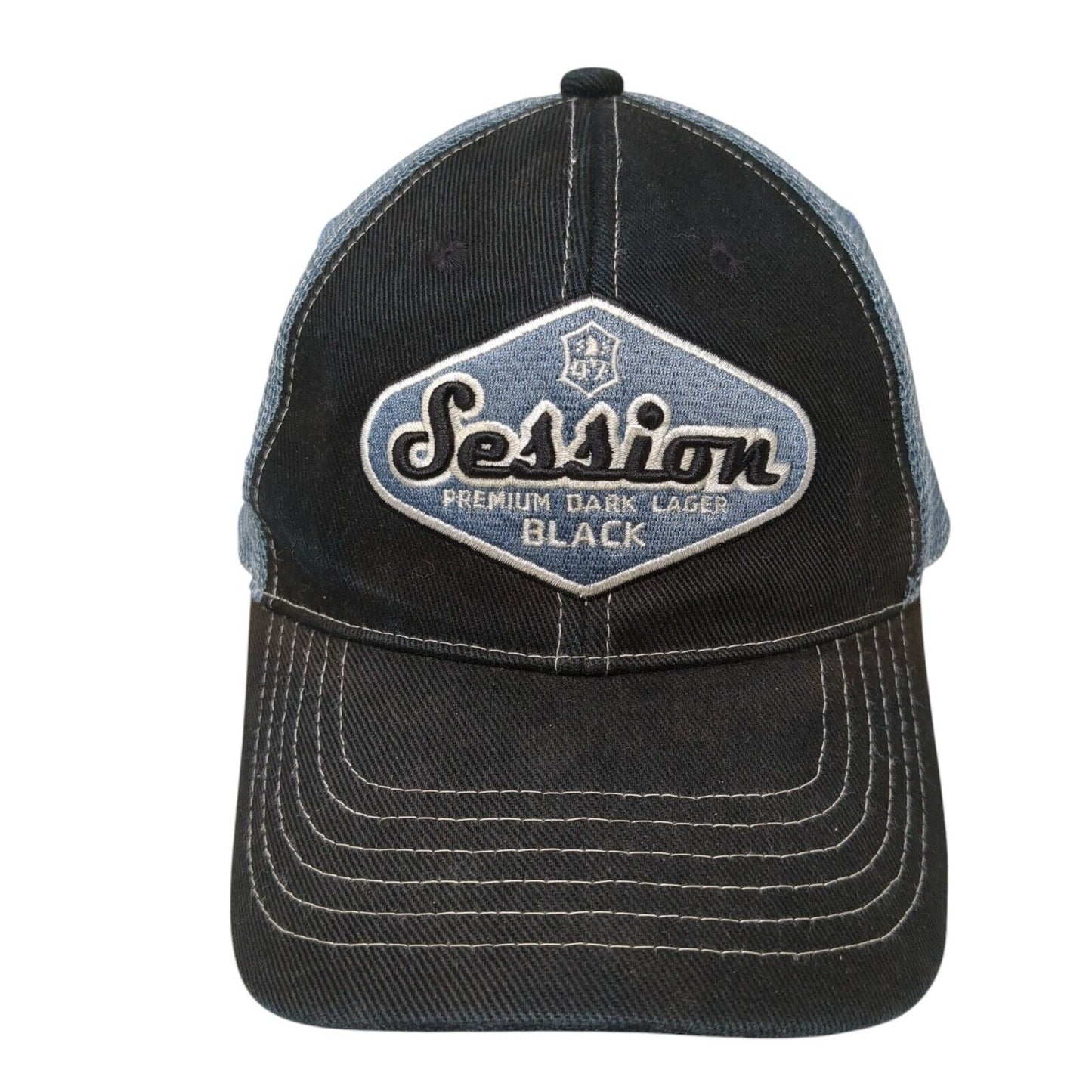 Session Premium Dark Lager Black Slideback Trucker Hat Black One Size