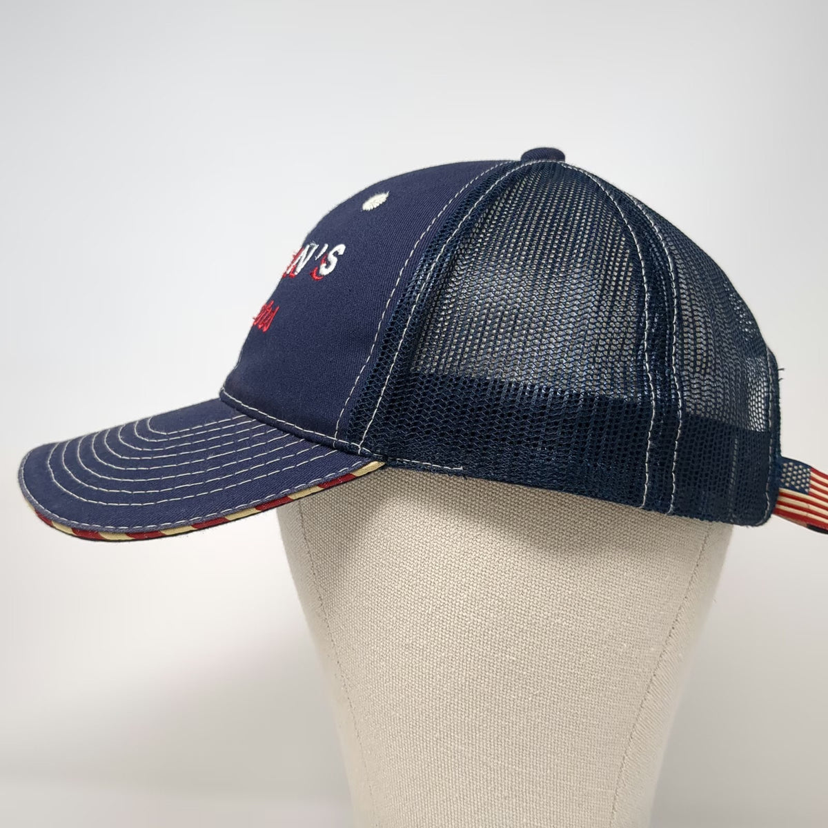 Outdoor Cap Baseball Cap Blue OSFM Killen's Burgers Mesh Strapback Patriotic Hat