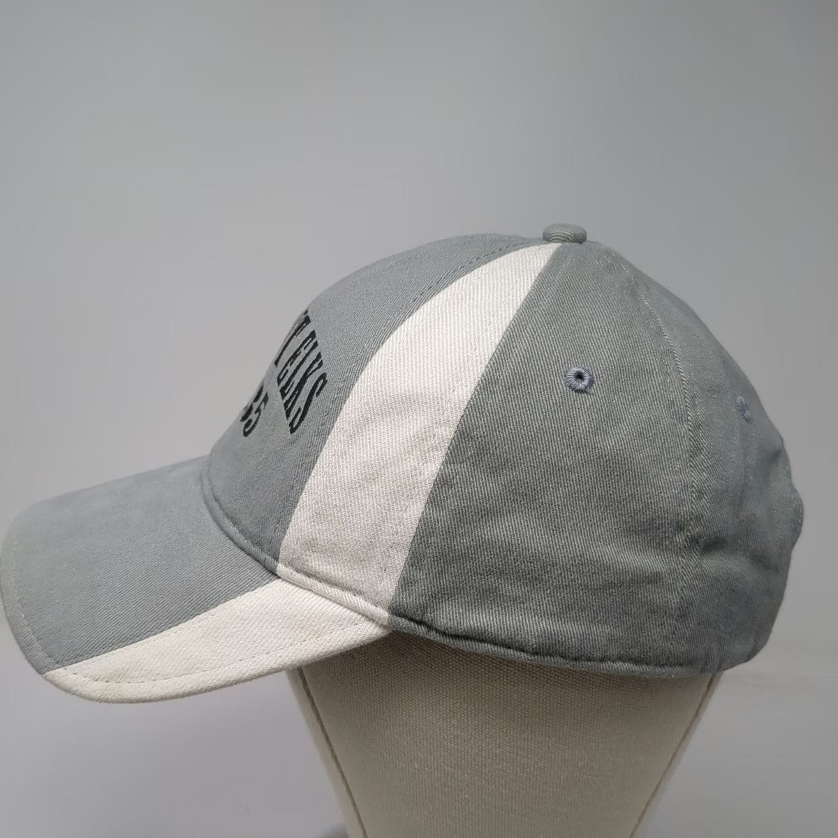 Hyp Carteret Elks 2235 Gray Baseball Cap One Size Strapback Two Tone Cotton Hat
