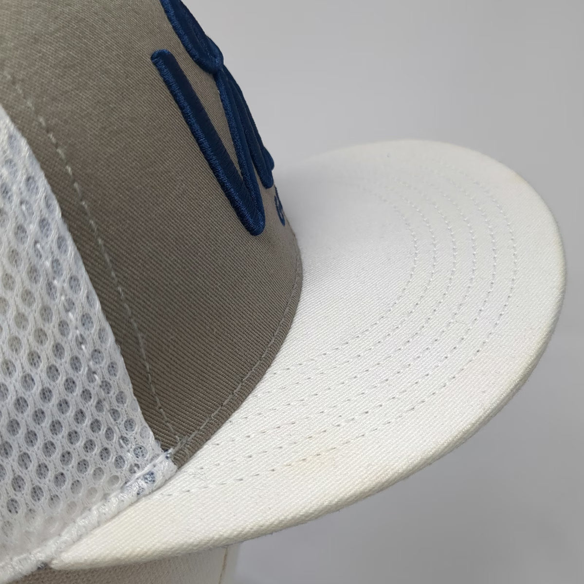 Vice Golf Trucker Hat Gray White Blue One Size Mesh Back Snapback Squad Patch