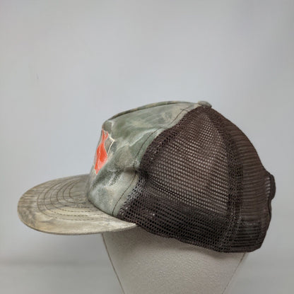 Quality Precast Strong On Service Snapback Mesh Back Trucker Hat Camo OSFA