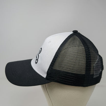 Cricut Trucker Hat Black One Size Snapback Mesh Back Addie Graphic Two Tone Logo