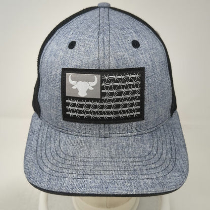 Arcadian Outfitters Trucker Hat Gray One Size Bull Barbed Wire Mesh Snapback