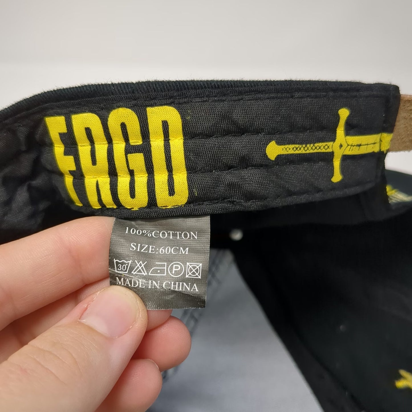 FRGD Forged Irish Stout 5 Panel Black OS Hat Strapback Dublin Ireland