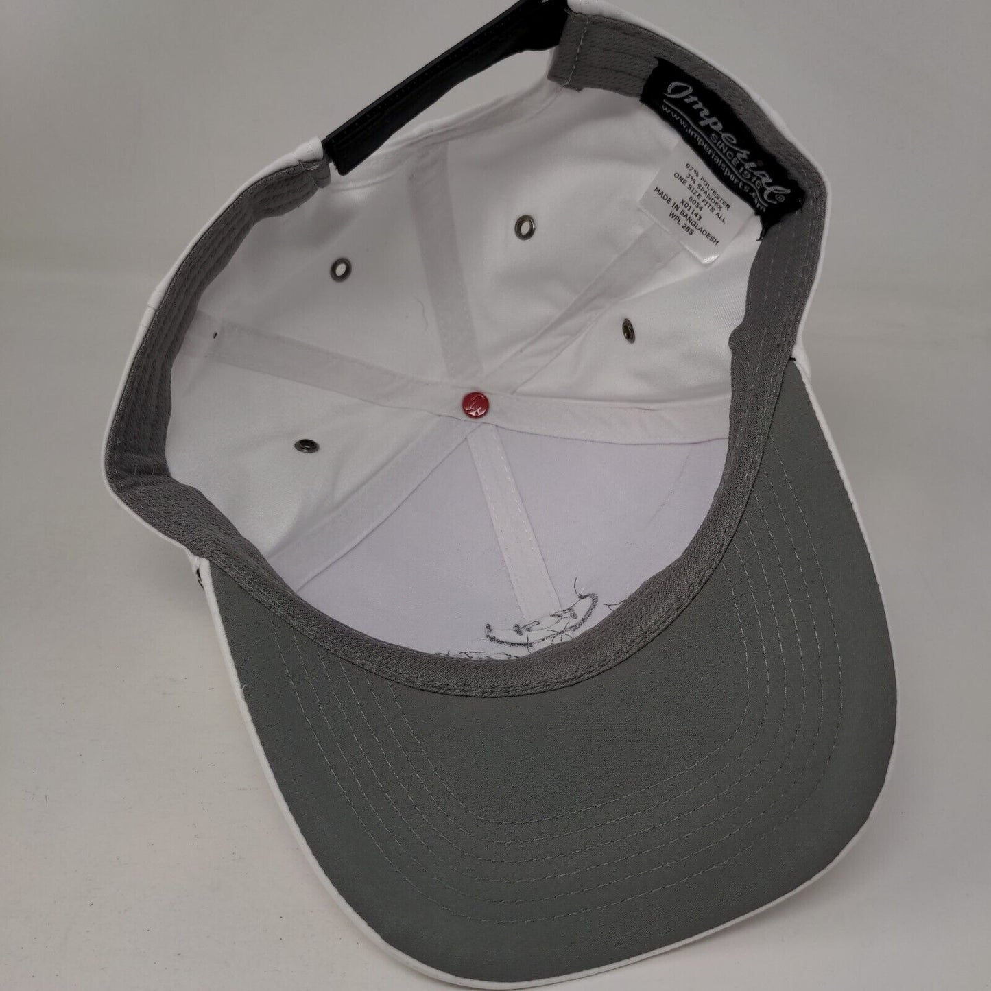 TGH Analytics Hub Strapback Hat White OSFA Adjustable Embroidered Rope Imperial