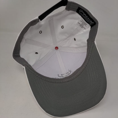 TGH Analytics Hub Strapback Hat White OSFA Adjustable Embroidered Rope Imperial