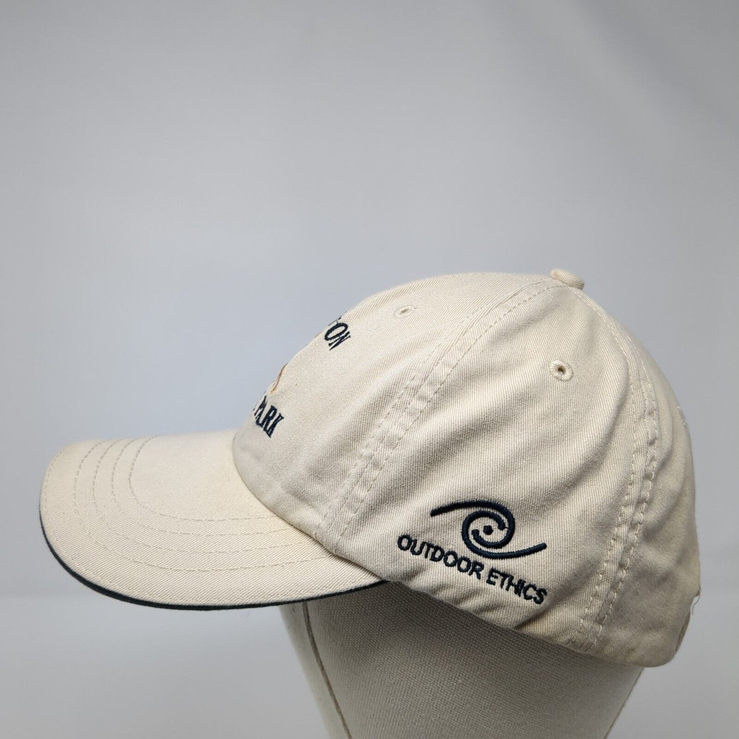 Grand Teton National Park Leave No Trace Slideback Hat Tan One Size Adjustable