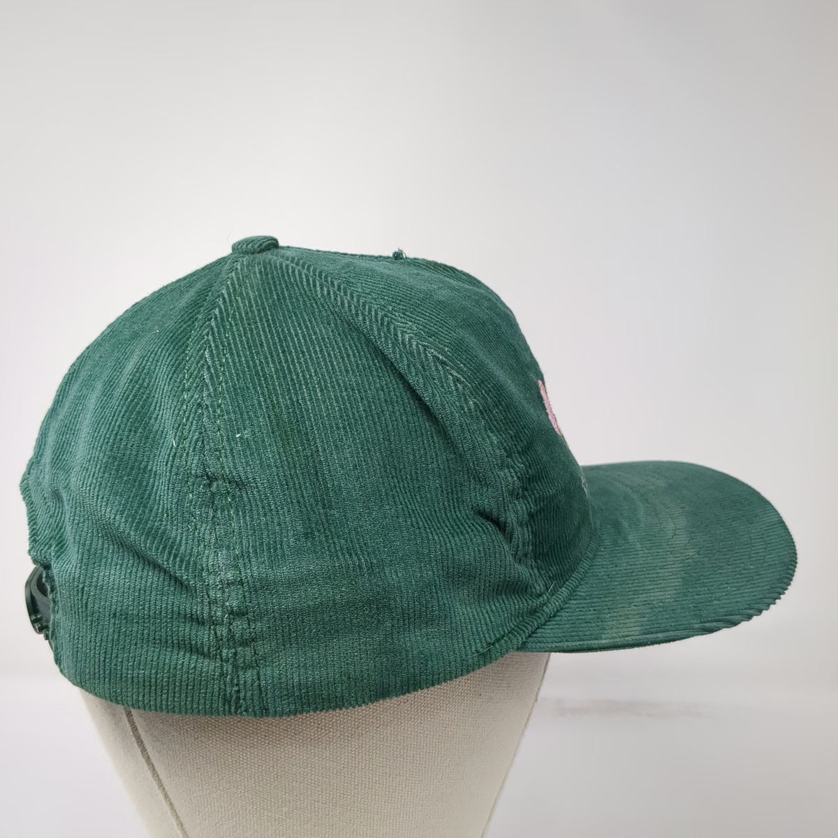 Ben & Jerry's Snapback Hat Green One Size Corduroy Made in USA Vermonts Finest