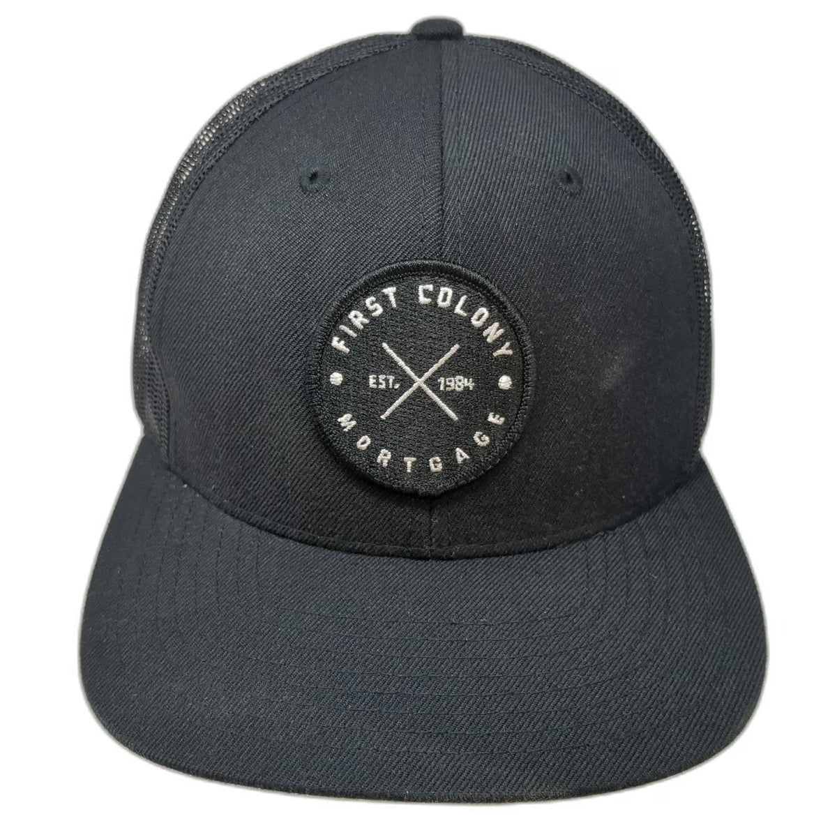 Richardson Trucker Hat Black One Size First Colony Mortgage Mesh Snapback 511