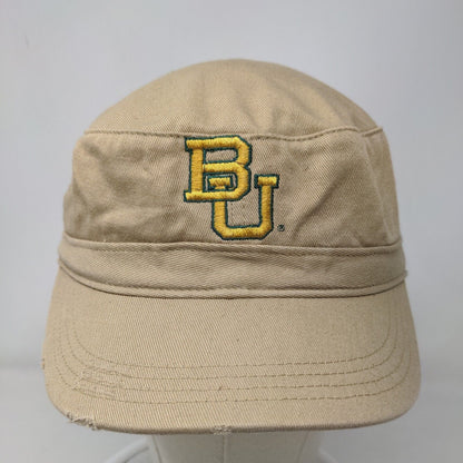 District Women's Strapback Hat Tan Baylor University Embroidered Logo Cotton