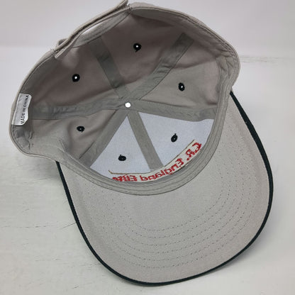 C.R. England Elite Hat Baseball Cap Gray Black One Size Bronze Pin Logo Trucking