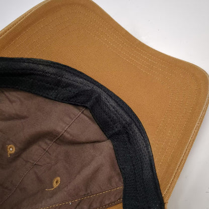 Carhartt Brown Baseball Cap One Size Adjustable Leather Patch Cotton Hat