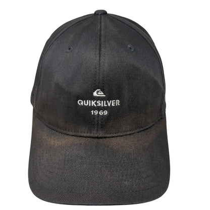 Quiksilver 1969 Fitted Hat Black L/XL Embroidered Flexfit 6 Panel