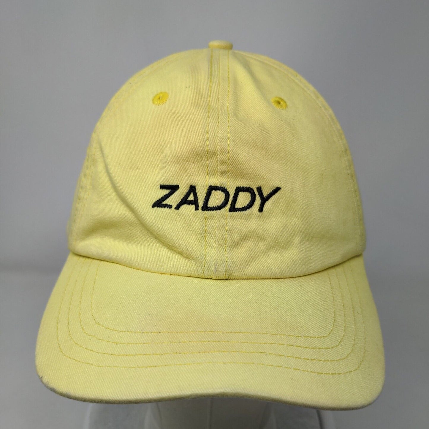 Zaddy Slideback Hat Yellow One Size Embroidered 6 Panel Bitch Boutique