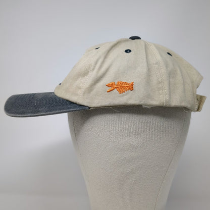 Aruba Pirate Flag Baseball Cap Beige Blue One Size Fish Skeleton Caribbean Hat
