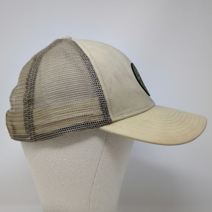 Quiksilver Trucker Hat Beige One Size Mesh Back Snapback Boardshorts Logo