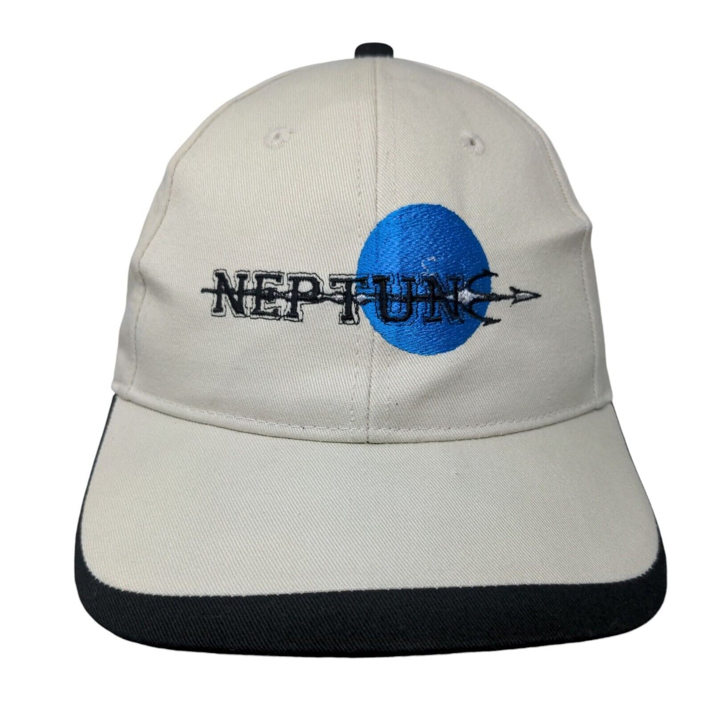 Neptune Strapback Hat Cream OSFA Embroidered Adjustable 6 Panel Kati