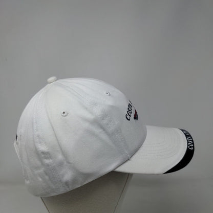 Costa Atlantica Slideback Hat White OS Adjustable Embroidered Gear For Sports
