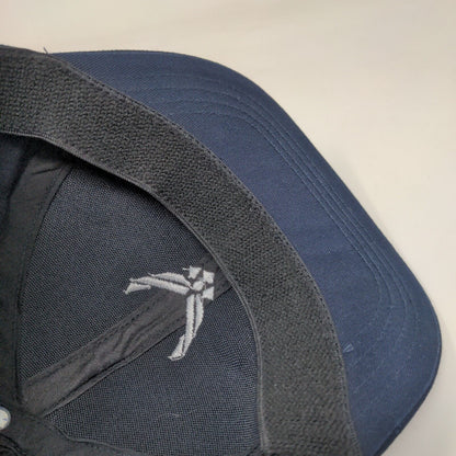 Air National Guard Fitted Hat Blue One Size Embroidered Solid 6 Panel