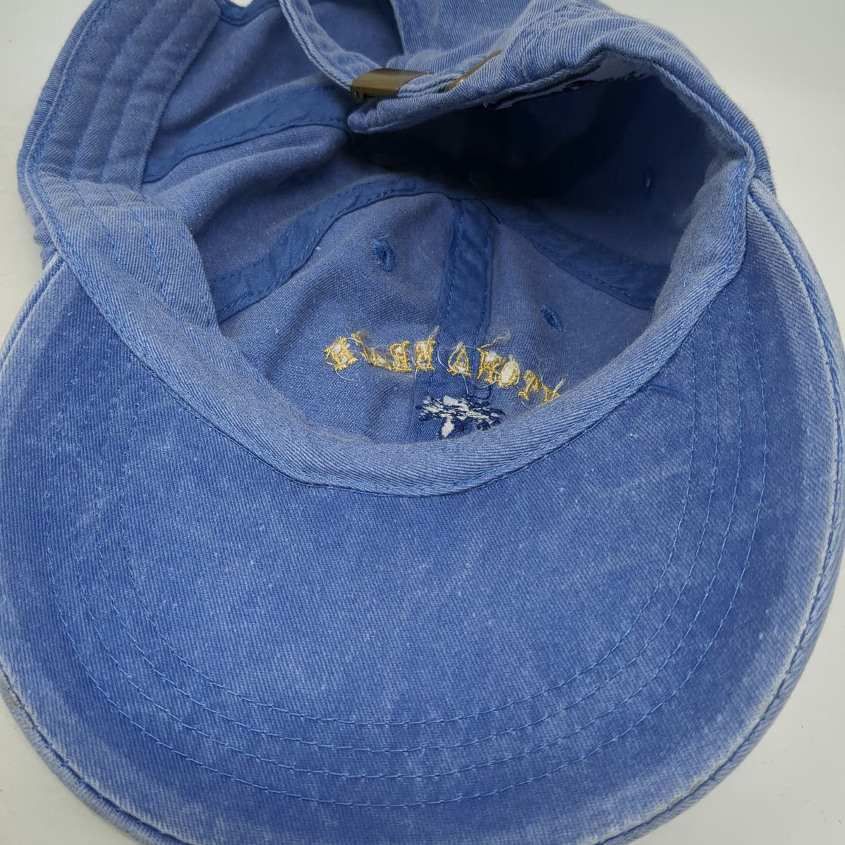 Anvil Daytona Beach Florida Palm Tree Blue Baseball Cap One Size Adjustable Hat