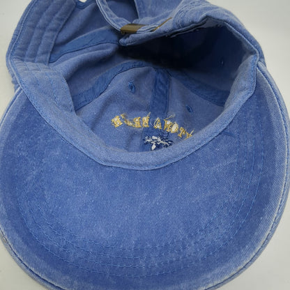 Anvil Daytona Beach Florida Palm Tree Blue Baseball Cap One Size Adjustable Hat