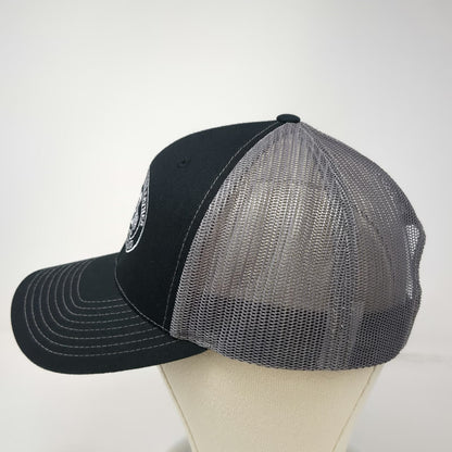 Richardson Trucker Hat Black Gray One Size Brian Warner Custom Leather Silver