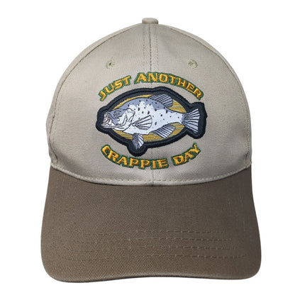Just Another Crappie Day Strapback Hat Brown One Size Paramount Outdoors