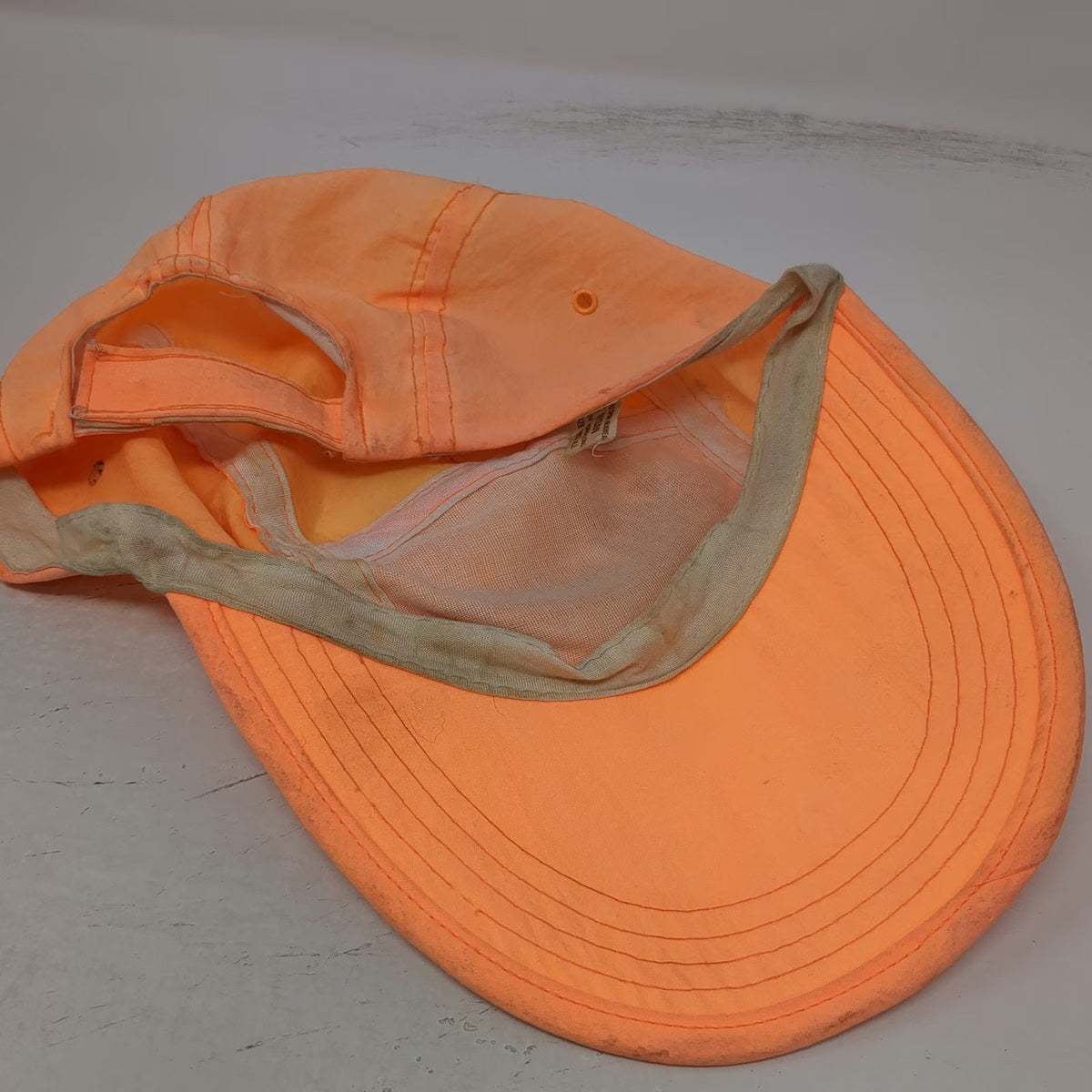 Triangle Sport Headwear 5 Panel Orange Green One Size Nylon Miami Script Hat