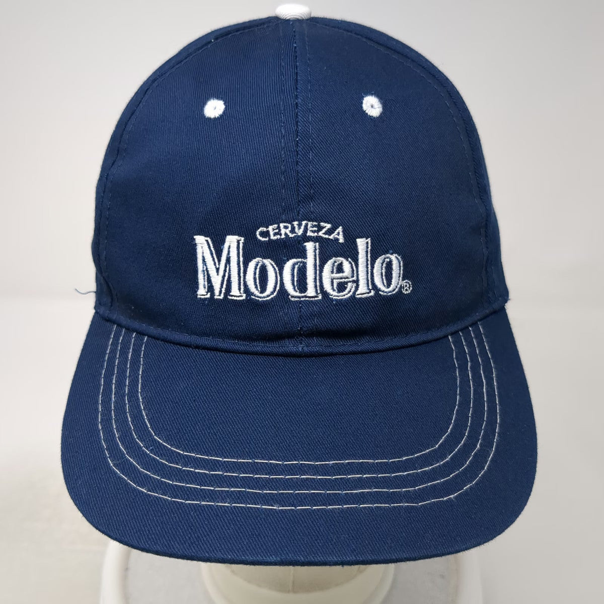 BDA Baseball Cap Blue One Size Cerveza Modelo Embroidery Cotton Hat Strapback