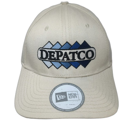Era Baseball Cap Beige Blue M Hat Structured Stretch Fit DEPATCO Construction