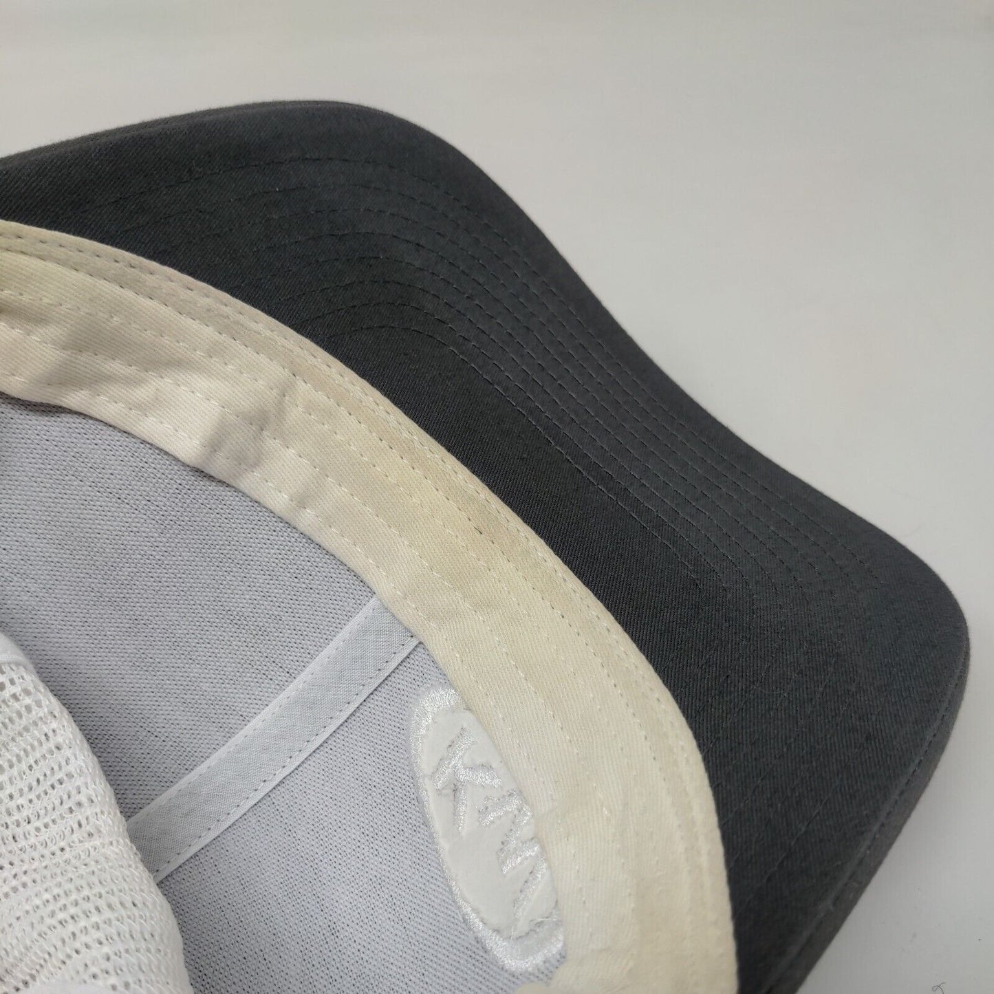 KW Snapback Mesh Back Trucker Hat Gray One Size Embroidered Richardson