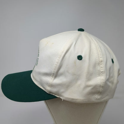 Otto 5 Panel Hat White Green OS Outdoor Channel Moose Graphic Snapback Logo