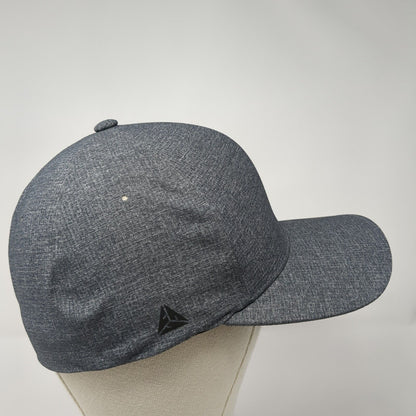 Flexfit Delta Fitted Hat Gray L/XL Lightweight Embroidered 6 Panel Polyester