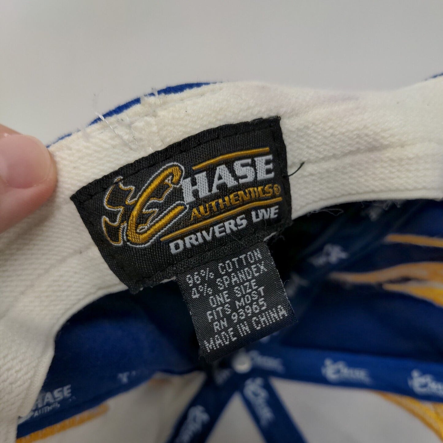 NAPA Racing Hat Michael Waltrip Embroidered Flames Autographed Chase NASCAR OSFM