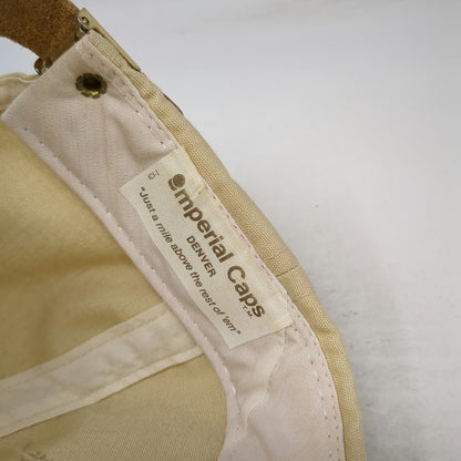 Imperial Caps 5 Panel Beige Hat One Size Rope Golf Canyon Crest Country Club