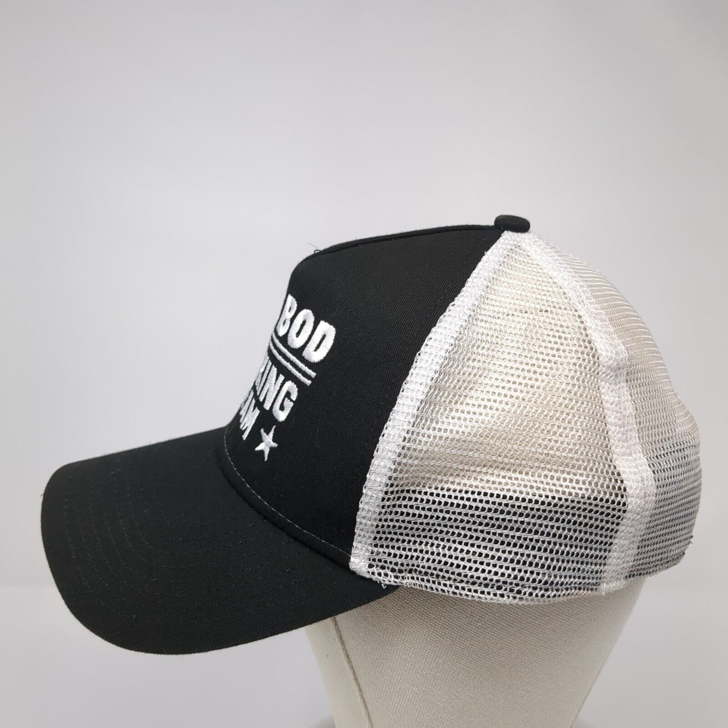 Dad Bod Drinking Team Snapback Trucker Hat Black One Size New Era